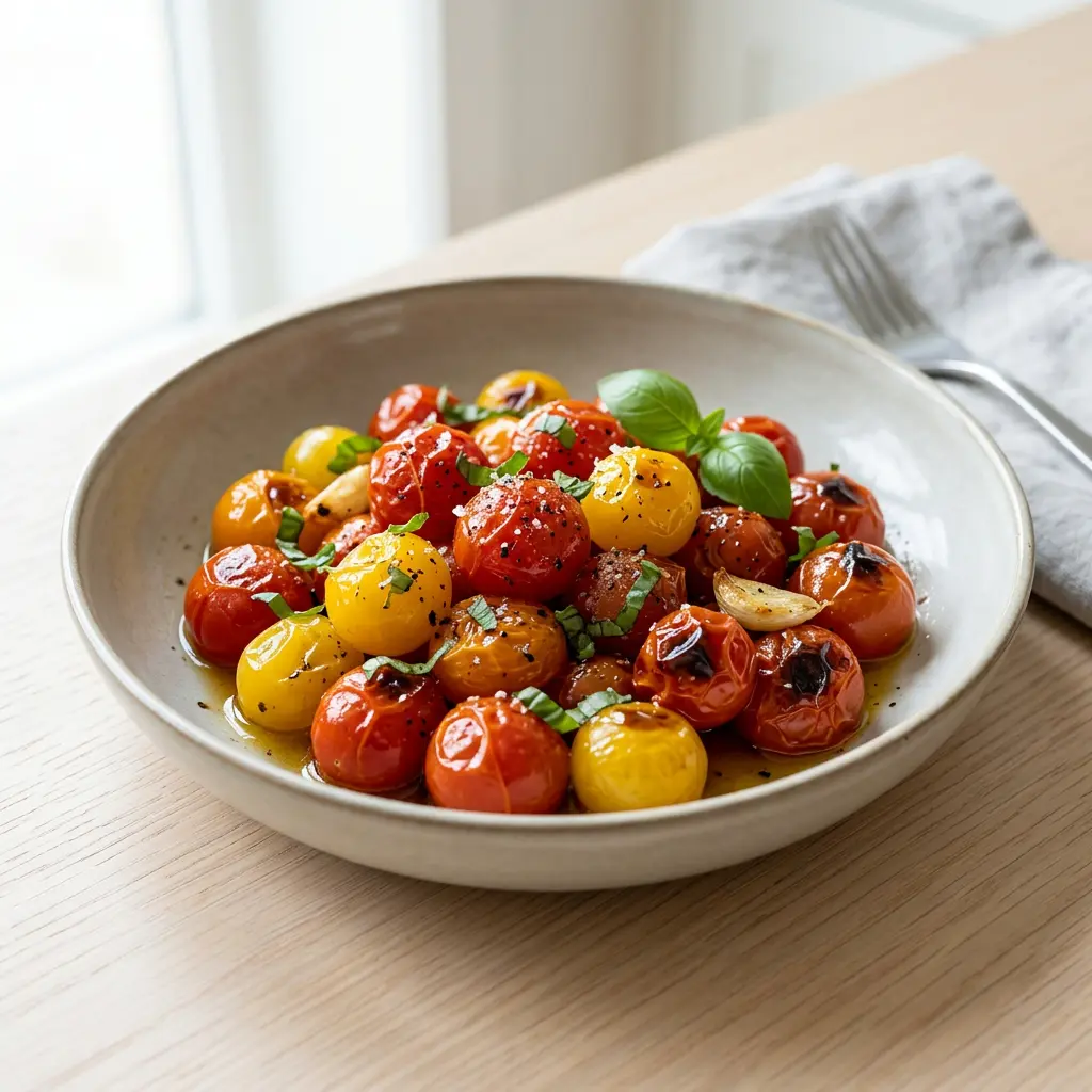 Foto di Pomodori in friggitrice ad aria pronta dalla friggitrice ad aria