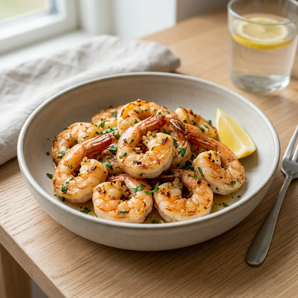 Foto di Scampi in friggitrice ad aria pronta dalla friggitrice ad aria