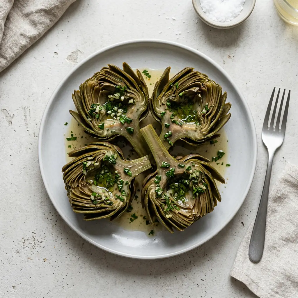 Foto di Carciofi alla romana pronto da servire