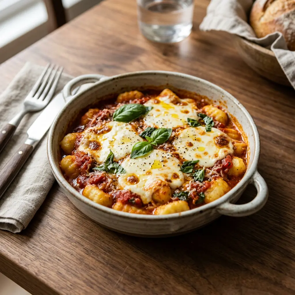 Foto di Gnocchi alla sorrentina pronto da servire