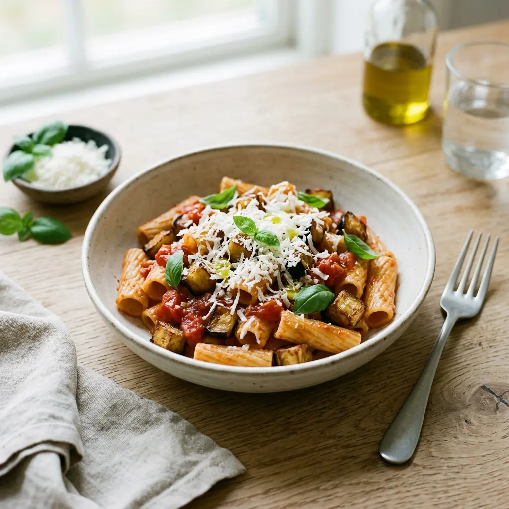 Foto di Pasta alla Norma pronto da servire