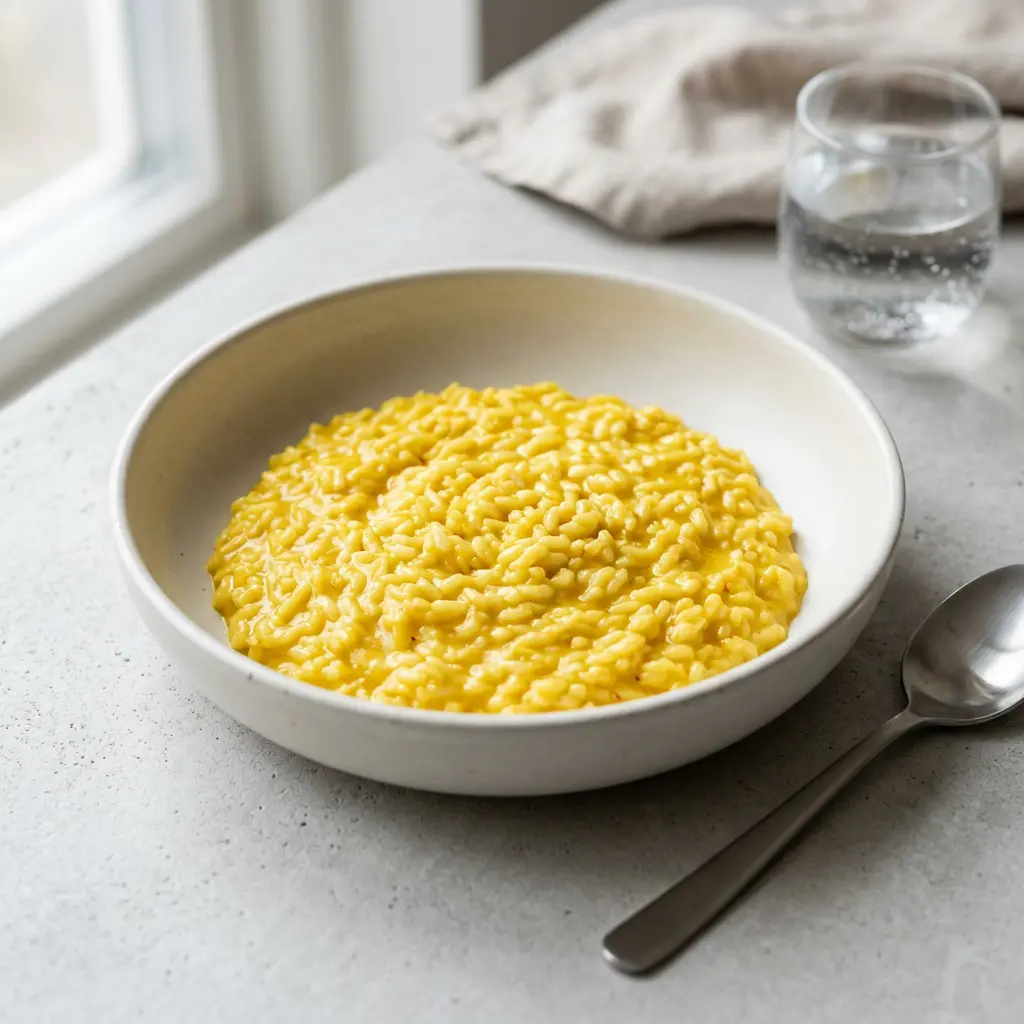 Foto di Risotto alla milanese pronto da servire